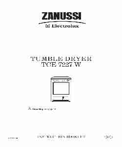 Zanussi Clothes Dryer TCE7227W-page_pdf